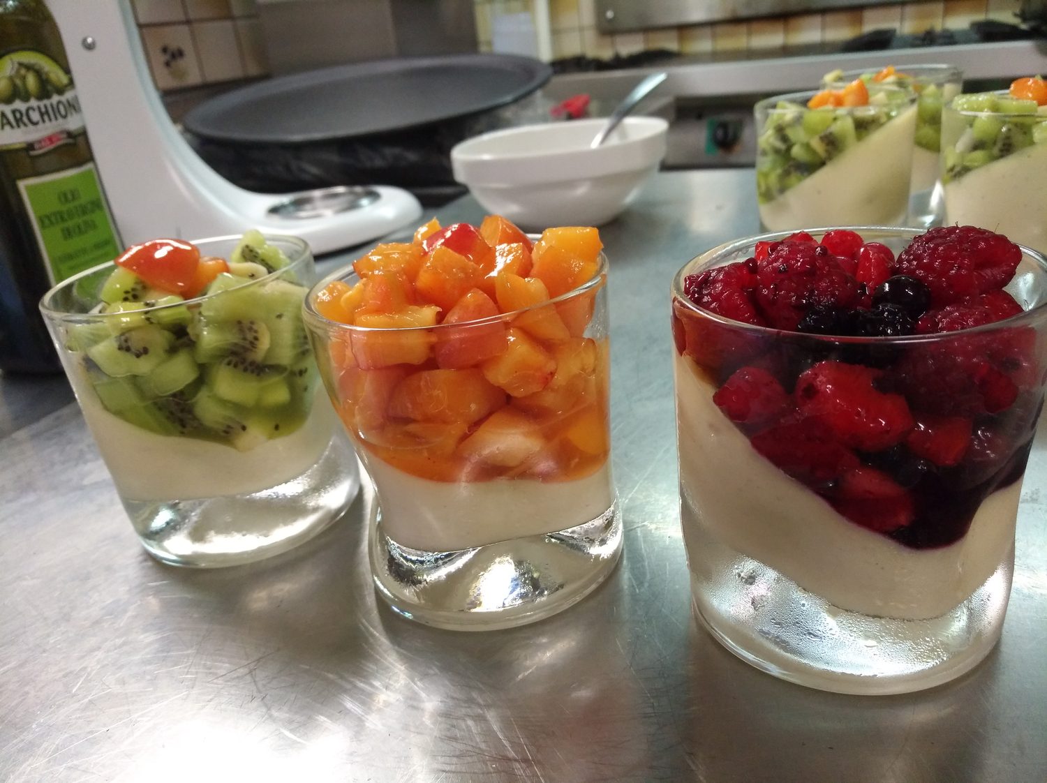 Verrines de fruits frais, Château de Savoie à Montmélian